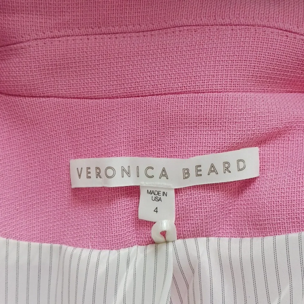 Veronica Beard Miller Dickey Blazer Pink | size 4 - Picture 7 of 11